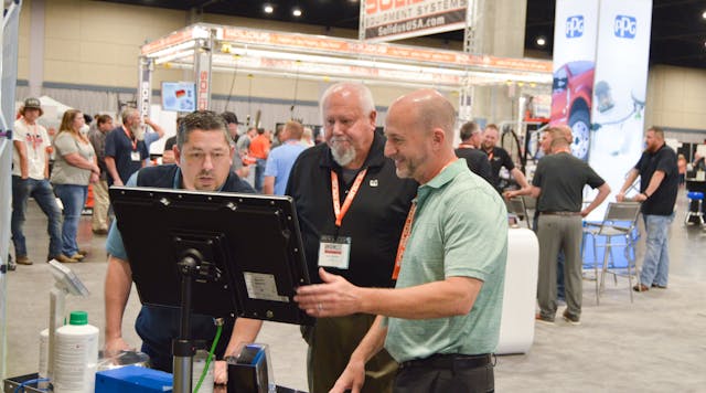 PPG showed its latest technology at the trade show.