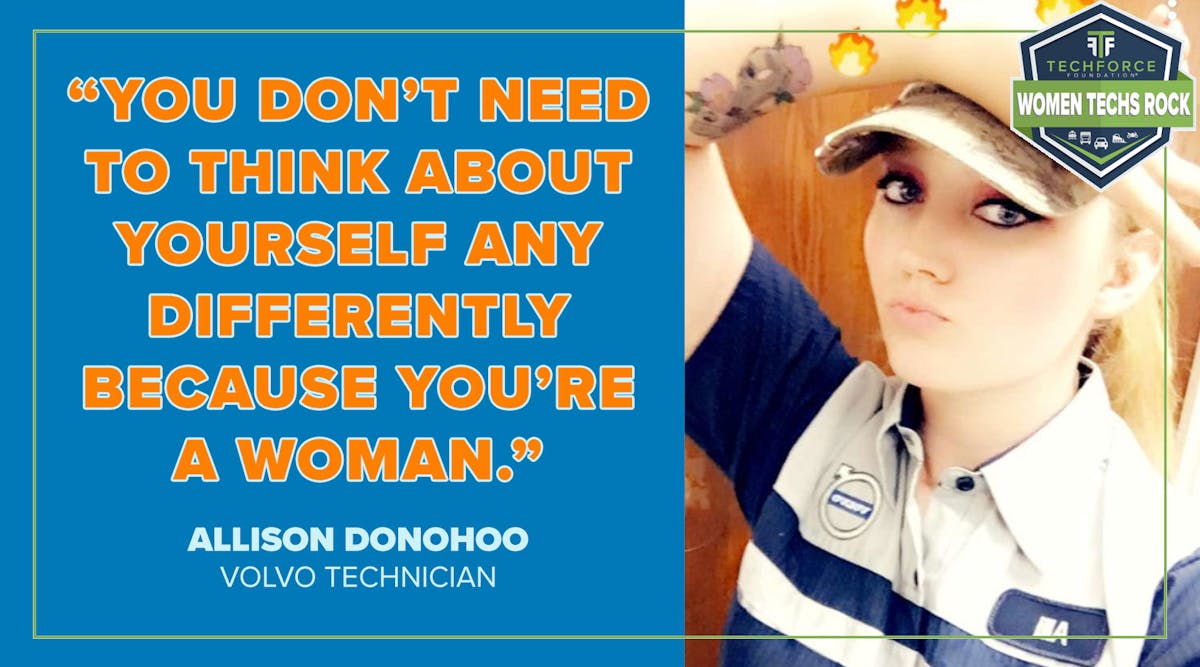 Quote from Allison Donohoo in Women Techs Rock feature for TechForce Foundation